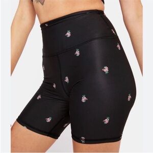 Spiritual Gangster Floral Black Women's Shorts